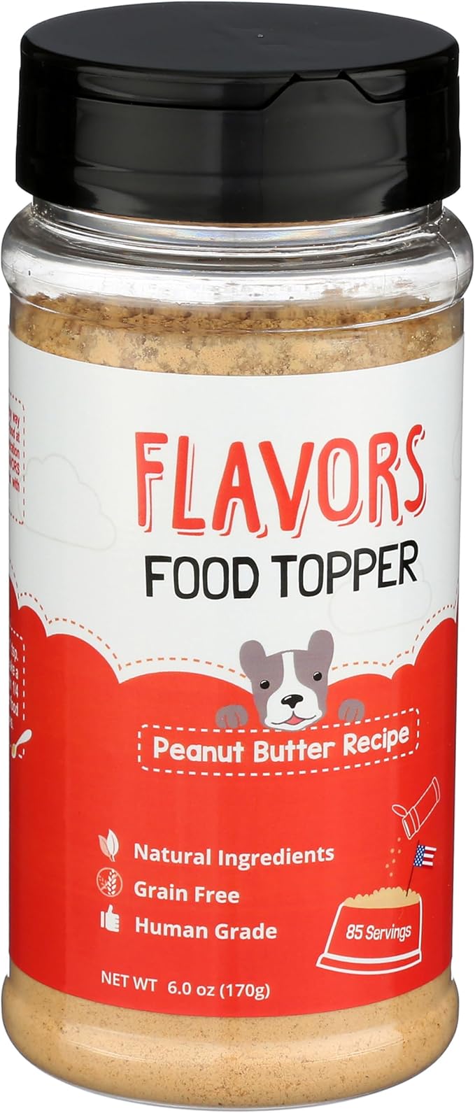 BEAUMONT BASICS Flavors Food Topper for Dogs, Peanut Butter Recipe, 6-Ounce, Pack of 2