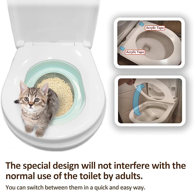 Cat Toilet Trainer Kit - Teach Cat to Use Toilet