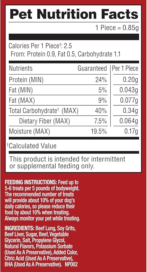 Pup-Peroni Dog Training Treats Made With Real Beef, 5.6 Oz. Bag, (Pack of 8)