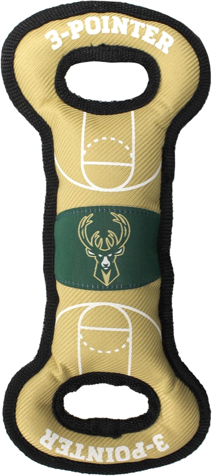 Pets First NBA Milwaukee Bucks Unisex BUK-3030 NBA Milwaukee Bucks Court Toy, Team Color, One Size