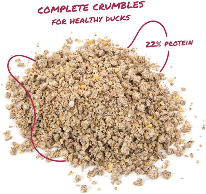 Manna Pro Duck Starter Grower Crumble | Non-Medicated Feed for Young Ducks | Supports Healthy Digestion | 25 Pounds