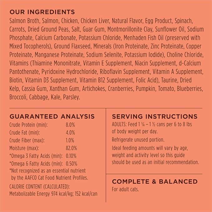 Instinct Flaked Entrée Wet Canned Cat Food - Salmon, 5.5 Ounce (Pack of 12)