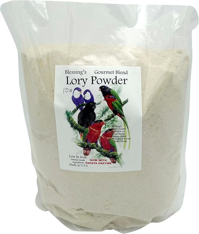 Blessings Gourmet Lory Powder Dry Lorikeet Food (10Lb)