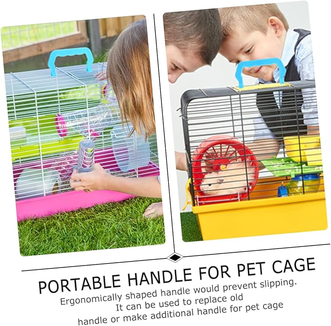 Toddmomy 10pcs Portable Plastic Bird Cage Handles Durable Detachable Pet Lifting Handle for Outdoor Travel Strong and Safe Design for Animals