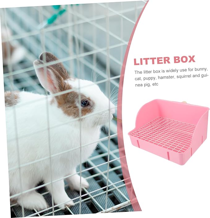 Large Plastic Rabbit Litter Box Pet Litter Box Easy Cleaning Guinea Pig