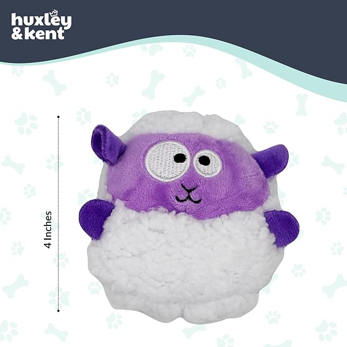 Huxley & Kent Funny Dog Toy w/Squeaker – Power Plush Squeaky Dog Toys for Small Dogs – Durable Small Stuffed Animal for Indoor Play & Fetch - Tiny Tuff Lady Baba