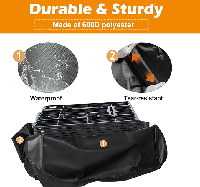 LWFCOEE 45 Inch Waterproof Heavy Duty Dog Fence Travel Bag, Fits 8 Panels Dog Pen and 9 Stakes, 47.5"x28.6"x6.5"