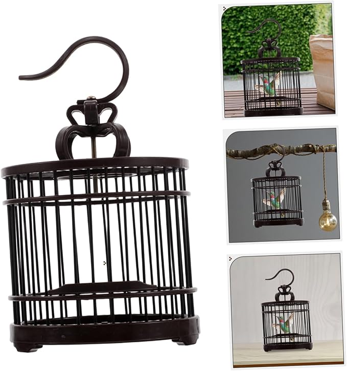 Yardwe Vintage Decorative Birdcage for Small Pets Portable Habitat Carrier for Hamsters and Reptiles Easy Cleaning and Maintenance for Indoor Outdoor Use