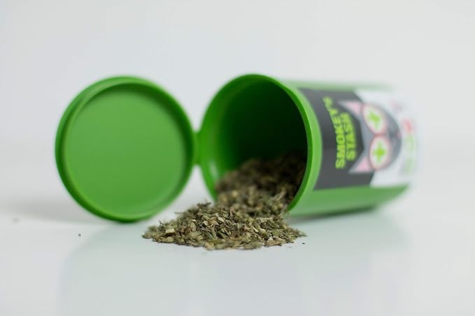 Smokey's Stash Catnip – 100% Natural Premium Catnip for Cats –Fresh, Potent & Aromatic – Encourages Play, Reduces Boredom for Indoor Cats & Kittens – Grown in North America – Resealable Pop Top Can