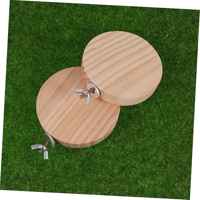 BESPORTBLE 3pcs Wooden Pedal for Hamster Cage Ferret Toy Guinea Pig Ramp Chinchilla Cage Accessory
