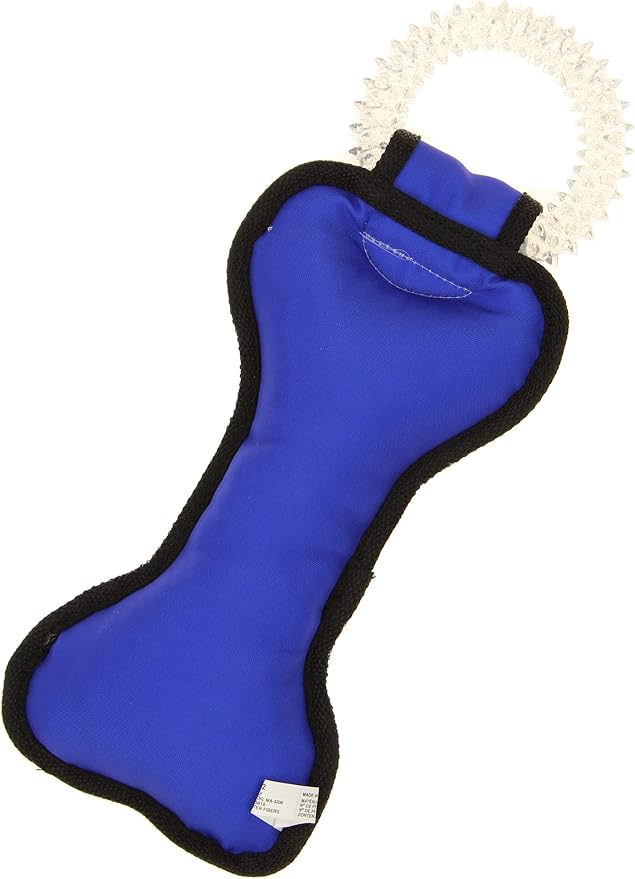Zubaz NFL Team Logos and Colors Ring Tug Toy with Squeaker for Dogs, Los Angeles Rams