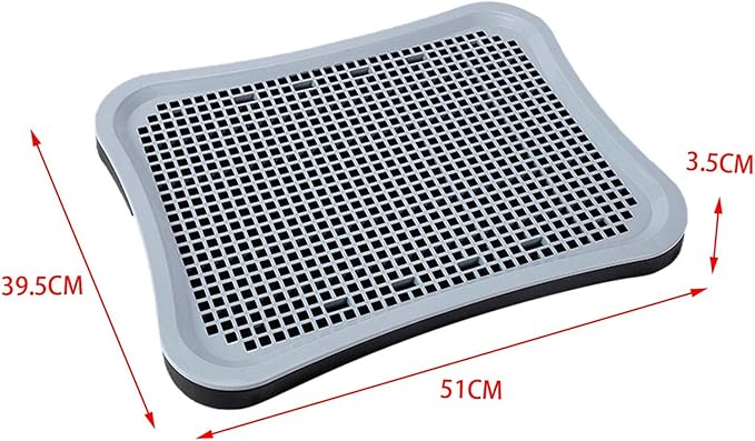 Pet Pee Toilet Puppy Potty Tray Easy to Clean Litter Bedding Box Potty Trainer Training Pads for Pets Accessories Kitten Bunny Small Animals, Black