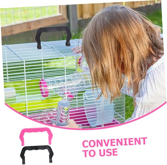 20pcs Portable Bird Cage Handles Lightweight Plastic Handles for Hamster Cages Easy to Install Comfortable Grip Multi-use Accessories