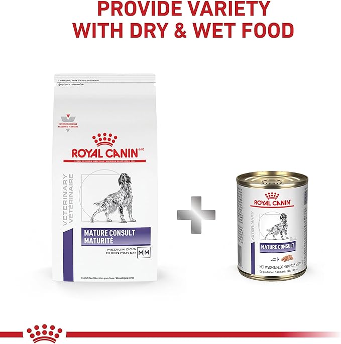Royal Canin Veterinary Diet Canine Medium Mature Consult Mature Dry Dog Food, 19.8 lb Bag