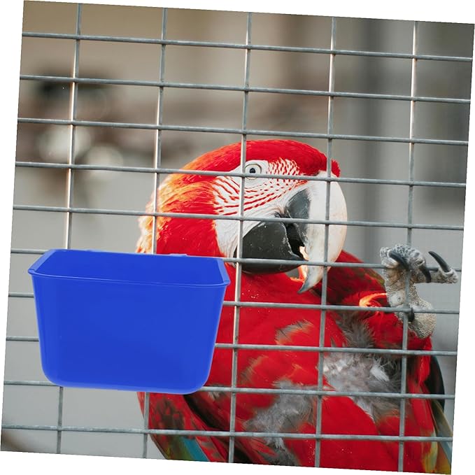 KESYOO 4pcs Sturdy Bird Cage Feeding Bowl Hanging Water Feeders for Birds Rabbits Chicken Water Cup Poultry Feeder Travel-Friendly Pet Waterer