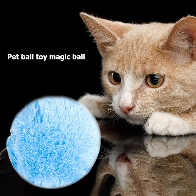 Rolling Ball Dog Toy, Anti-Anxiety Active Rolling Toy for Dogs and Cats, Self Moving Balls with Automatic Movement, Interactive Toys for Large Small Dogs (1 Black 𝐁𝐚𝐥𝐥+ 4 𝐁𝐚𝐥𝐥 Covers)
