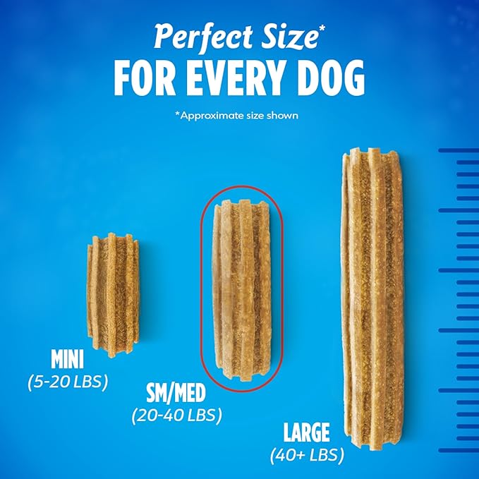 Dentalife Daily Oral Care Dog Treats for Small and Medium Dogs,Chewy Dental Treat to Freshen Breath and Fight Tartar,Chicken Flavor,35.7 oz. Each,94 Chews-2 x 47 ct. Pouch,94 Count (Pack of 2)