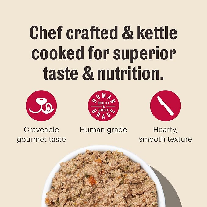 The Honest Kitchen Human Grade Butcher Block Pâté: Beef, Cheddar & Farm Veggies Wet Dog Food, 10.5 oz (Pack of 6)