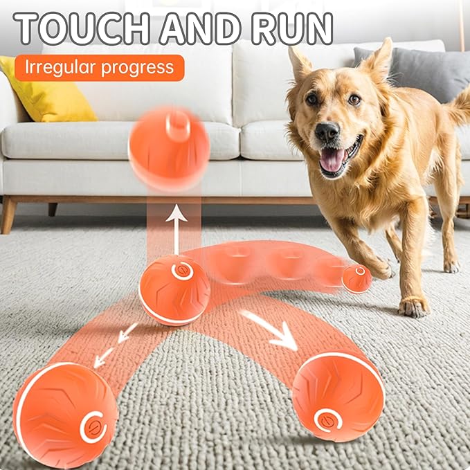 hoehew Vibrating Dog Ball, 2025 New Moving Dog Ball, Upgraded Interactive Dog Ball, Automatic Bouncing Ball Toy for Pet, Shaky Ball Toy for Small Dogs and Cats (b-2pc)