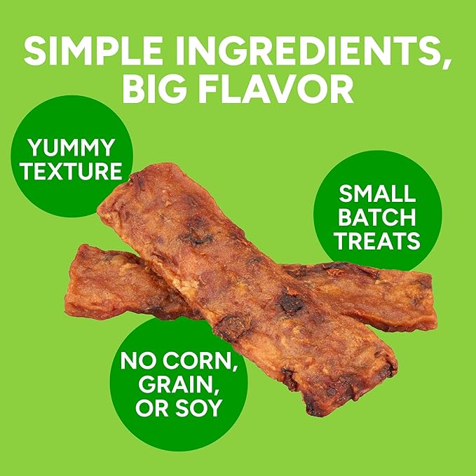 Cloud Star Wag More Bark Less Chicken & Sweet Potato Recipe Grain-Free Jerky Dog Treats 10 Ounce Bag, Model: 693804191113