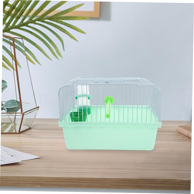 Portable Bird Cage for Travel Spacious Metal Carrier with Food Box Water Dispenser for Parrots Lovebirds Animals Comfortable Habitat for Bird Pets