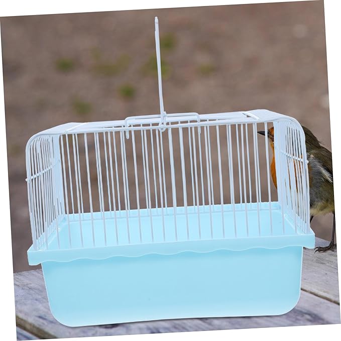 Mipcase Lightweight Portable Birdcage for Small Animals Travel Carrier Observation Window for Lovebirds Parakeets and Cockatiels Versatile Indoor and Outdoor Use
