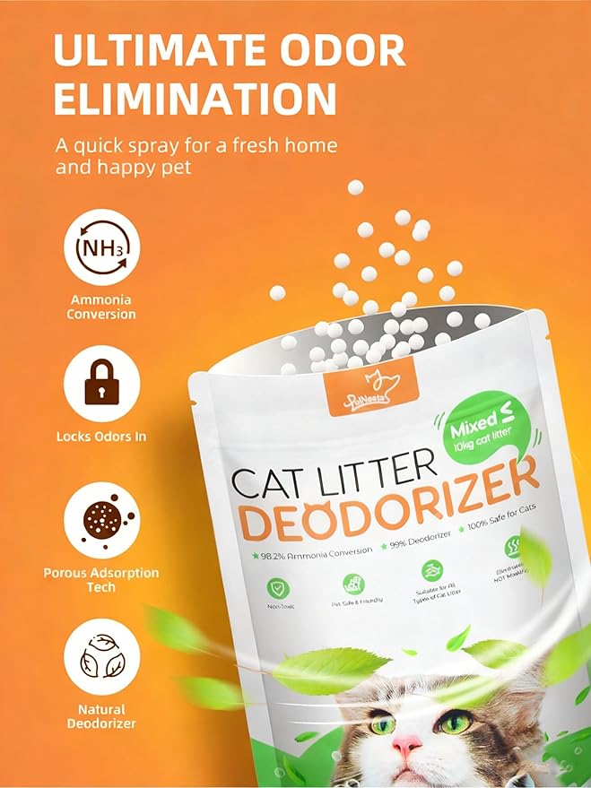 Litter Box Deodorizer, Pet Odor Eliminator, Cat Toilet Tray Smell Control Remover, Exclusive for L7 Pro / L7 Ultra / L8 Max / L8 Ultra Cat Litter Box (Pack of 3)