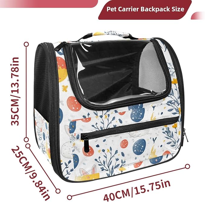 Festive Spring (1) Pet Carrier Soft Sided Carrier for Small Medium Cats Dogs