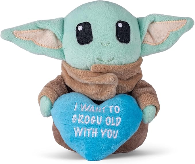 STAR WARS Grogu Plush Dog Toy with Squeaker, Soft Squeaky Pet Plush Toy for Small & Medium Dogs, 6-Inch Dog Toy