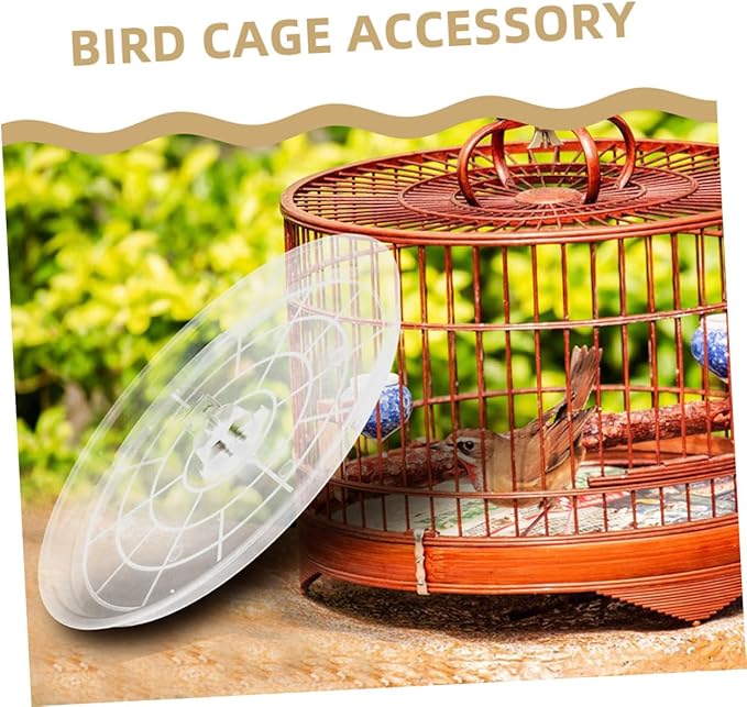 Toddmomy 2pcs Transparent Bird Cage Tray Replacement Litter Holder for Parakeet Budgie and Small Birds Easy Installation Wide Compatibility Safe Surface for Small Animal Cages