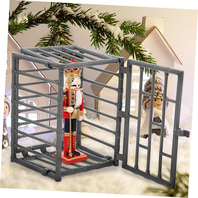 Mipcase 3pcs Mini Animal Pen Model Small Hamster Cage Birdcage Decor Rat Toy Guinea Pig Cage Accessory