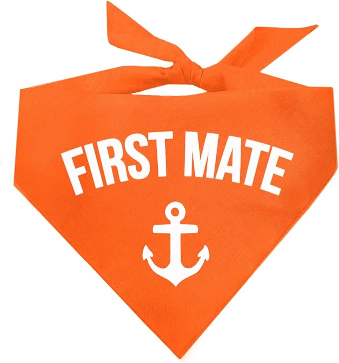 First Mate Dog Bandana (Orange, XS 264)