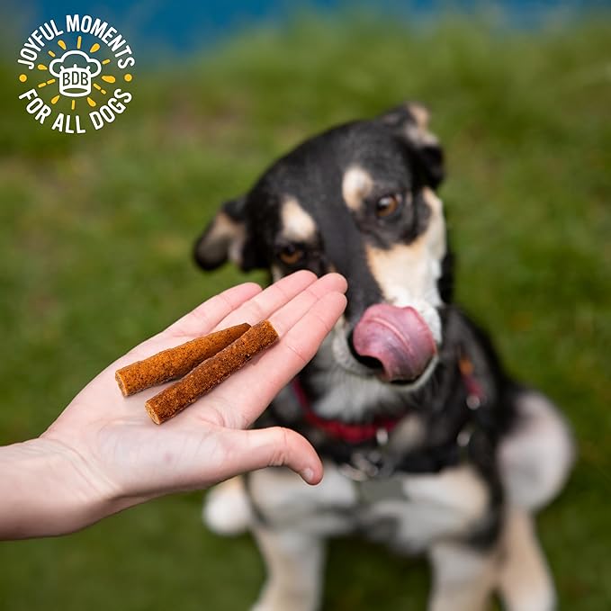 Blue Dog Bakery Protein Jerky Meat Sticks, Made w/USA Beef #1 Ingredient, Healthy Dog Treats, All Natural, 6 oz (Pack of 1)