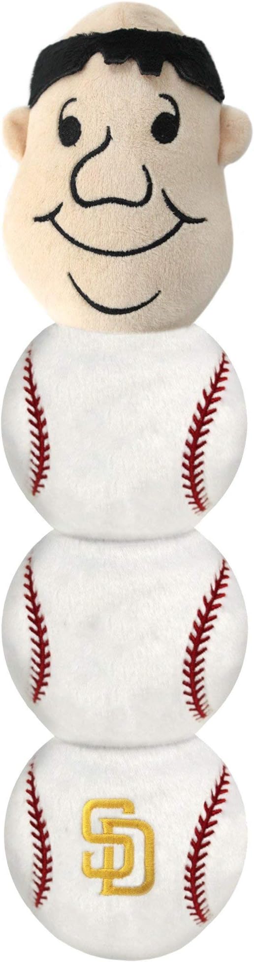 Pets First MLB SAN Diego Padres Mascot Long PET Toy for Dogs & Cats with 4 Inner SQUEAKERS in Soft Plush