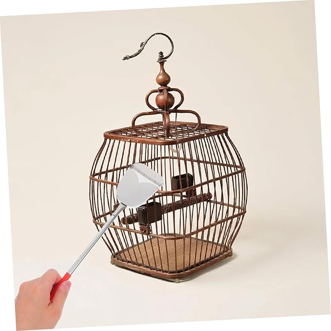 TOYANDONA 2pcs Bird Cage Cleaning Tools Set Durable Brush and Shovel for Droppings Removal Essential Bird Cage Accessories for Pet Environment