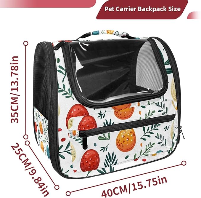 Spring Easter (2) Traveler Backpack Pet Carriers for Cats and Dogs