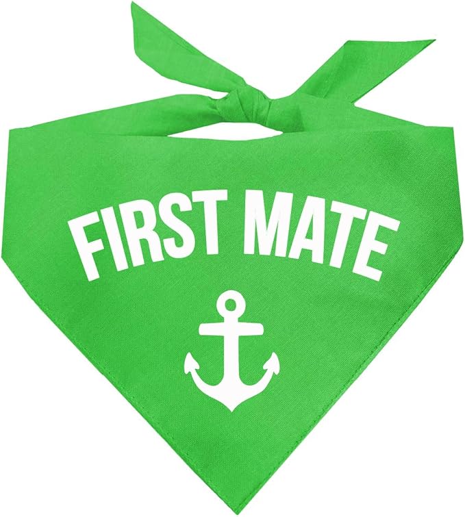 First Mate Dog Bandana (Lime Green, OS 264)