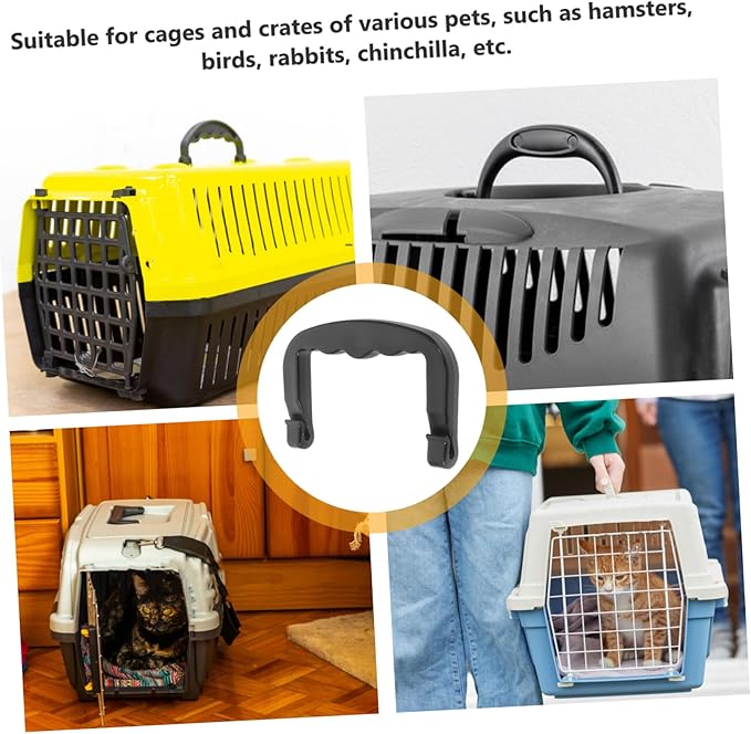 Abaodam 4pcs Replacement Pet Cage Handles for Hamster Rabbit Bird Cages Lightweight Easy to Carry