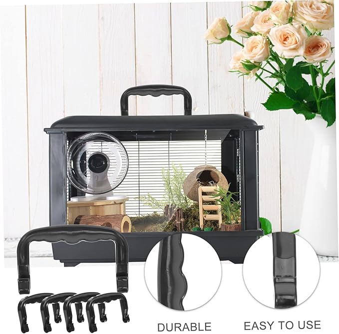KESYOO 5pcs Portable Multi-use Detachable Handle for Pet Cages Lightweight Plastic Bird Cage Grip for Hamsters and Birds Convenient Carrying for Outdoor Use