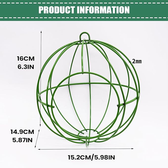Bird Feeders - Iron Finch Feeder for Outdoors | 200g Hollow Metal Chew Proof Feeding Station, Backyard Birding & Wildlife for Hummingbird Cage Backyard Garden Balcony Patio Tree Porch