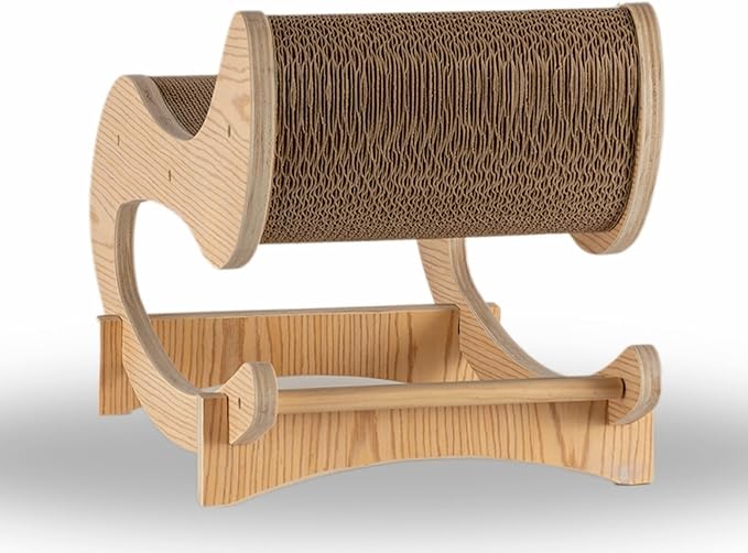 Armarkat Real Wood Medium Wooden Cat Rocking Chair, Detachable Cat Swing Chair S1302