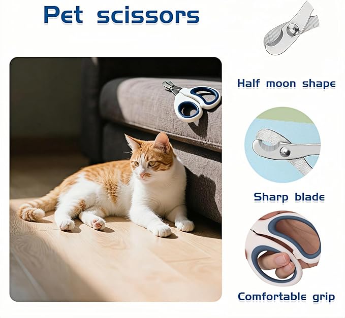 Professional Pet Nail Clipper for Cats, Dogs, Small Animals - Stainless Steel Sharp Trimmer | Quick, Clean, Painless Cutting | Mirror Polished Grooming Tool for Kittens, Puppies & More (Dark green)