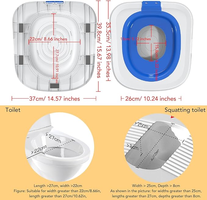 Cat Toilet Training Kit | Reusable Pet Toilet Trainer for Home Use | Removable Urinal System Fits All Cat Sizes/Breeds | ABS Material, Easy to Maintain (Blue)