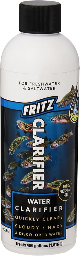 Fritz Aquatics 80176 Fritz Water Clarifier for Fresh and Salt Water Aquariums, 8-Ounce