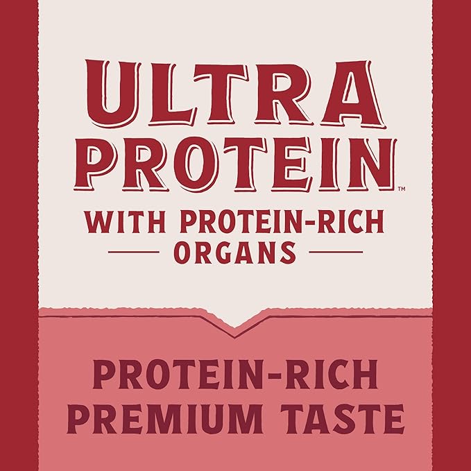 Natural Balance Ultra Protein Wet Cat Food Pate, Real Salmon Recipe with Protein-Rich Organs for Cats, Pate Cat Food with High Protein - 2.8 oz. (Pack of 24)