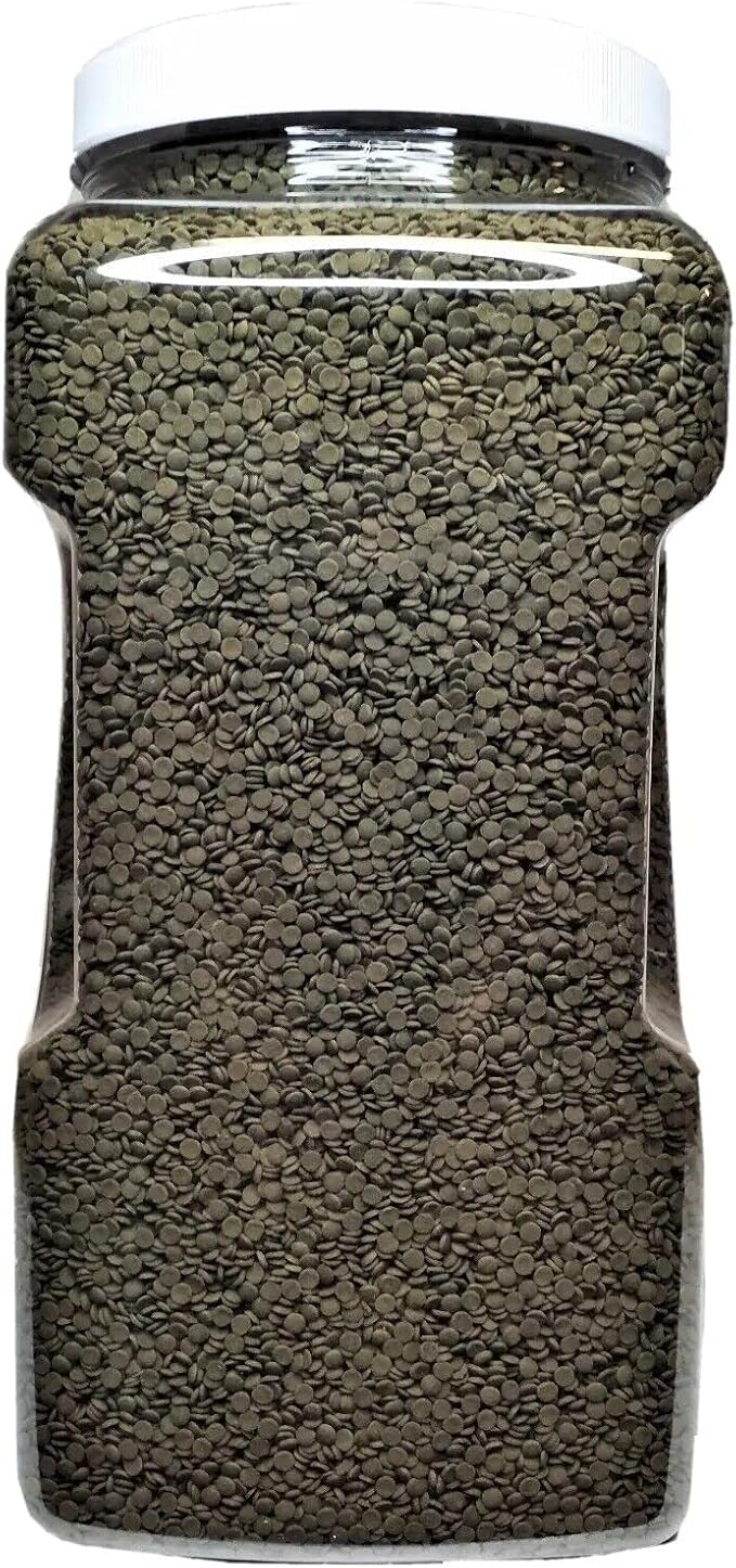 3.5mm - 1/8" Spirulina, Algae & Veggies, Sinking Micro Wafers for Bottom Fish, Shrimp, Crabs, Crayfish, All Tropical Fish…2-lb Med Jar