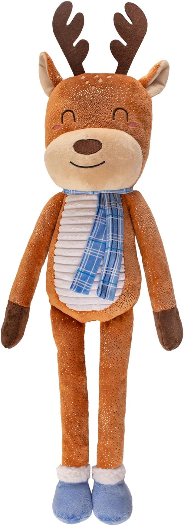 Fringe Studio Pet Toy, DASHIN’ Around Large Reindeer Plush Dog Toy 28" H, PetShop Collection (728033)