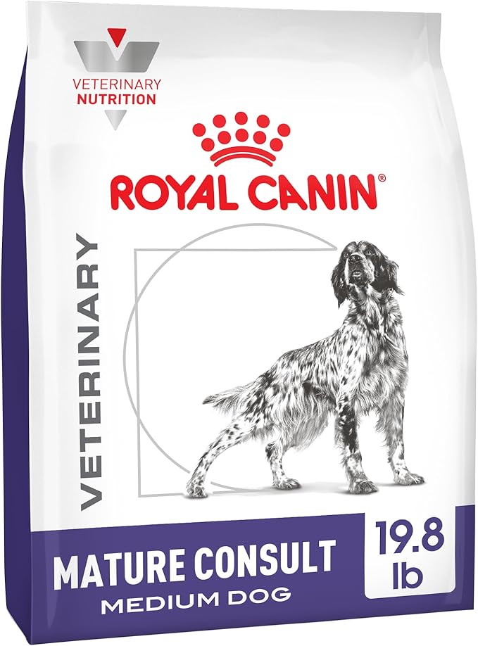 Royal Canin Veterinary Diet Canine Medium Mature Consult Mature Dry Dog Food, 19.8 lb Bag