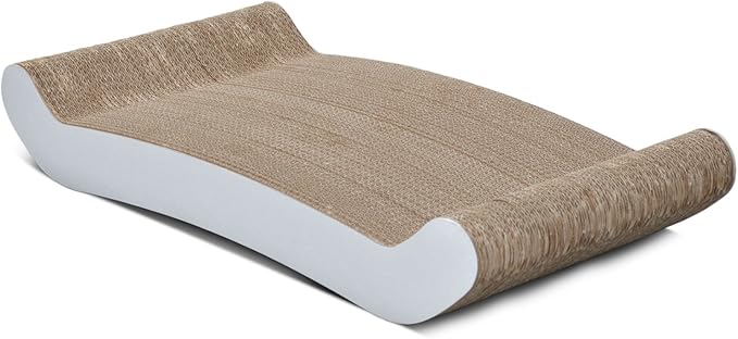 PetFusion Cat Scratching FLIP PAD - 2 Designs in one. [Superior Cardboard & Construction, Significantly outlasts Cheaper alternatives]