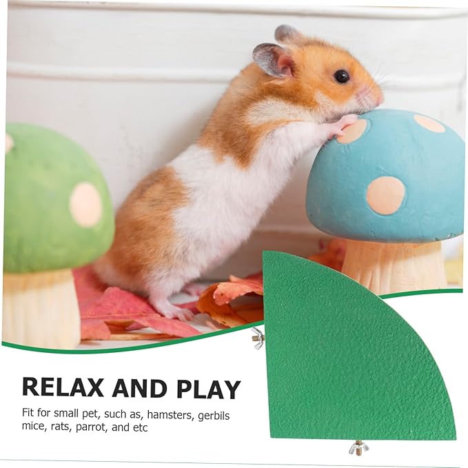 KESYOO Wooden Pet Platform for Small Animals Frosted for Hamsters Squirrels and Parrots and Chew- Pet Cage Accessory Random Color